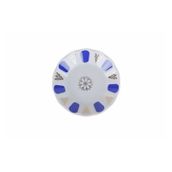 Porland Porselen 11 cm 6'lı Mavi Yaldızlı Çay Tabağı