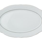 Porland Queen Platin 30 cm 6 Adet Kayık Tabak