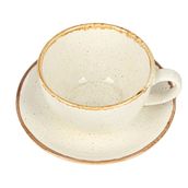 Porland Seasons 370 cc 6 Adet Bej Tabaklı Çay Fincanı