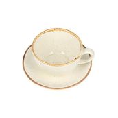 Porland Seasons Bej 370 cc Tabaklı Çay Fincanı