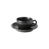 Porland Seasons Siyah Tabaklı 207 cc Çay Fincanı