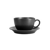 Porland Seasons Siyah Tabaklı 370 cc Çay Fincanı