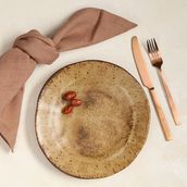 Porland Stoneware Natura 23 cm Düz Tabak