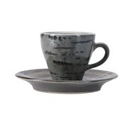 Porland Stoneware Vintage 75 cc Tabaklı Kahve Fincanı