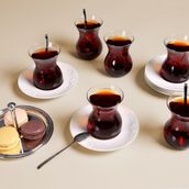 Porland Suzanne Alumilite 12 Parça 6 Kişilik Çay Takımı