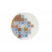 Porland Tiles Silik Desenli Karışık Renk 31 cm Yuvarlak Tabak