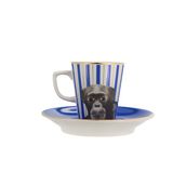 Porland Wild Life Monkey Tabaklı 80 cc 6 Adet Kahve Fincanı