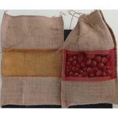 Porpora Shop Jüt Çuval, Organik Kuruyemiş Çuvalı, 21 Cm-32 Cm, 10 Adet, 1 Kg Ürün Taşır.