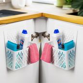 Porsima Org-52 2 Li Asilabilir Mutfak Banyo Dolap Ici Duzenleyici Organizer Deterjanlik - Beyaz