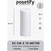 Poşetify 50CMX10METRE Rulo Şilte | Taşınma ve Tabak Arası Cam Eşya Sarma | Koruyucu Ambalaj Malzemesi | 1mm - 50X10