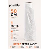POŞETİFY Beyaz Petek Dolgu Ambalaj Kağıdı 50Cm X 1MT | Hediye Paketleme ve Koruyucu Dolgu Kağıdı Premium