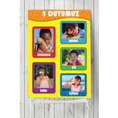 Postermanya 5 Duyu Organı Eğitim 40x60 cm Poster