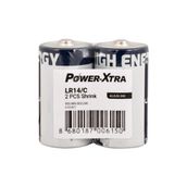 Power-xtra 2'li Shrink LR14/C Size Alkaline Pil