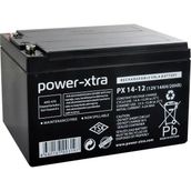 Power-Xtra PX14-12NE F6 - 12V 14 Ah Elektrikli Bisiklet Aküsü -F6-Vidalı - -Olivine