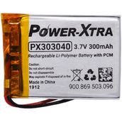Power-xtra Px303040 Devreli-1.5a 3.7v 300 Mah Li-polymer Pil