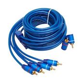 Powermaster 2 Rca Erkek + 4 Rca Erkek 5 mt Mavi Kablo