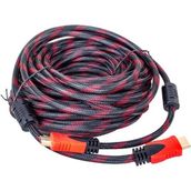 Powermaster 20 Metre Örgülü HDMI Kablosu - Siyah