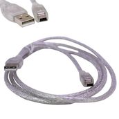Powermaster 5 Pin Geniş 1.5 m Şeffaf iPod Şarj Aleti Kablosu