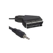 POWERMASTER AV Kablo Scart Kablo 3.5 Mm Stereo 1.2 Metre Kısa Jack