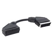Powermaster Elektromer Scart Erkek-Dişi Ara Kablo 20 cm Siyah Renkli Standart Özellikli - 0 - Siyah