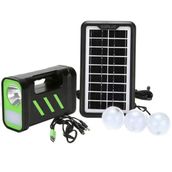 Powermaster Gd-12 Solar Panelli 3 Ampullü Işıldak Fener