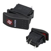 PowerMaster Havalandırma Sembollü Işıklı 3 Pinli On-Off 12-24V Marin Switch