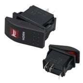 PowerMaster Korna Sembollü Işıksız Yaylı 2 Pinli On-Off 12-24V Marin Switch