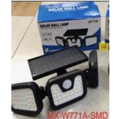 Powermaster MX-W771A Sensörlü 3 Modlu 74 Ledli Solar Aydınlatmalı Duvar Lambası