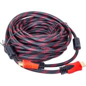 Powermaster Örgülü Altın Uçlu 30 Metre HDMI Kablo - Renkli