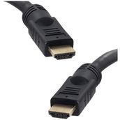 Powermaster Plastik Düz HDMI Kablo 30 Metre - Siyah