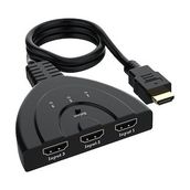 Powermaster PM-17229 3 Giriş 1 Çıkış HDMI Switcher Toplayıcı Kablo