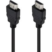 Powermaster PM-31396 Plastik Düz Siyah 50 cm Poşetli HDMI Kablo