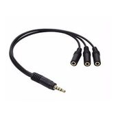 Powermaster PM-4871 3 Port 3.5 mm Splitter Kulaklık Mikrofon Çoklayıcı Çevirici Dönüştürücü Adaptör