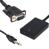Powermaster VGA To HDMI Dönüştürücü Kablo