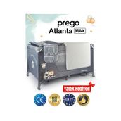 Prego Atlanta Max Alt Açma Üniteli Oyun Parkı + Yatak gri