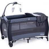 Prego Verona Oyun Parkı Beşik Park Yatak 70X120 cm - 70 x 120 cm - Füme