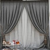 Premier Home Borneo Gri 140x270 cm Fon Perde