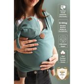 Premium Esnek Wrap Sling ( Babysling - Sling - Babysling - Bebek Taşıma Şalı - Babywearing - Kanguru ) - Petrol Yeşili