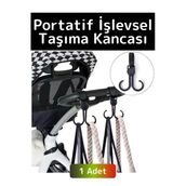 Premium Kompakt Poşet Taşıma Bisiklet Bebek Arabası Askısı Çok İşlevli Portatif Taşıma Kancası 1 Adt