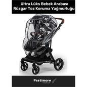 Premium Sağlıklı %100 Pvc Kaplama Fermuarlı Ultra Lüks Bebek Arabası Rüzgar Toz Koruma Yağmurluğu