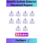 Premium Series Çatlak Vakumlu 7 Numara Hacamat Kupası 20 Adet
