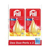 Pril Deo Duo-Perls 5x Etkili Bulaşık Makinesi Koku Giderici x2 - Uzun Süreli Ferahlık