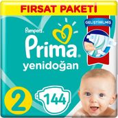 Prima Aktif Bebek No:2 Mini 144 Adet Bebek Bezi