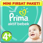 Prima Aktif Bebek No:4+ Maxi Plus Bebek Bezi