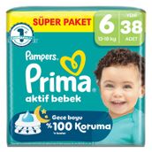 Prima Aktif Bebek No:6 XLarge 76 Adet Bebek Bezi