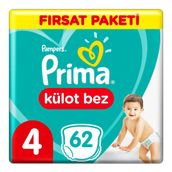 Prima Pants No:4 Maxi 62 Adet Külot Bebek Bezi