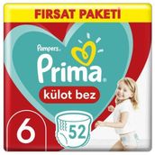 Prima Pants No:6 XLarge 52 Adet Külot Bebek Bezi