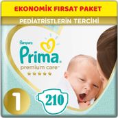 Prima Premium Care No:1 Yenidoğan 210 Adet Bebek Bezi