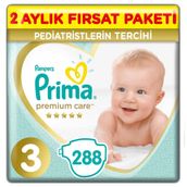 Prima Premium Care No:3 Midi 288 Adet Bebek Bezi