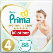 Prima Premium Care No:4 Maxi 88 Adet Külot Bebek Bezi
